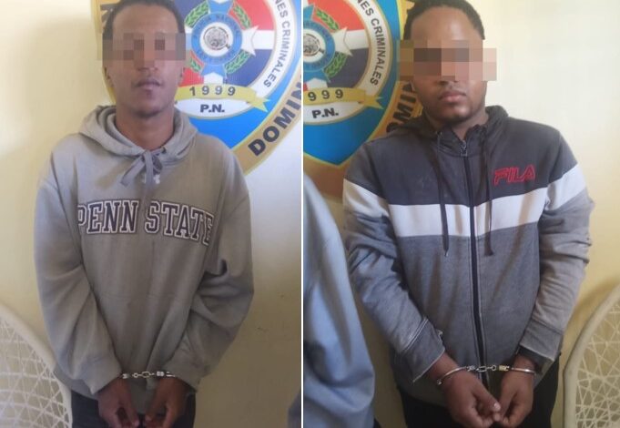 PN apresa a dos hombres en Las Matas de Farfán en posesión de dos motocicletas reportadas robadas